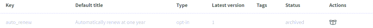 console view of archived consent