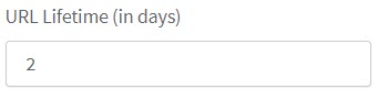 url lifetime days