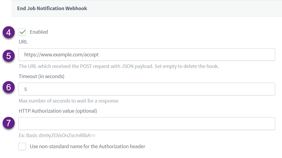 enable job webhook