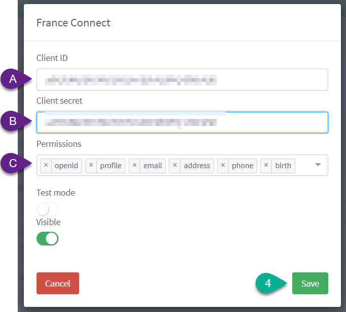 social france connect console steps
