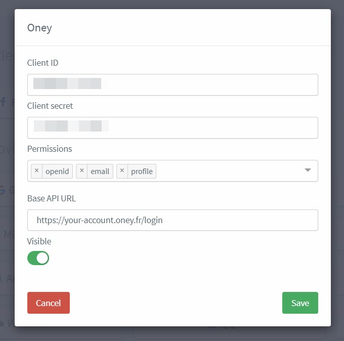 social oney console steps