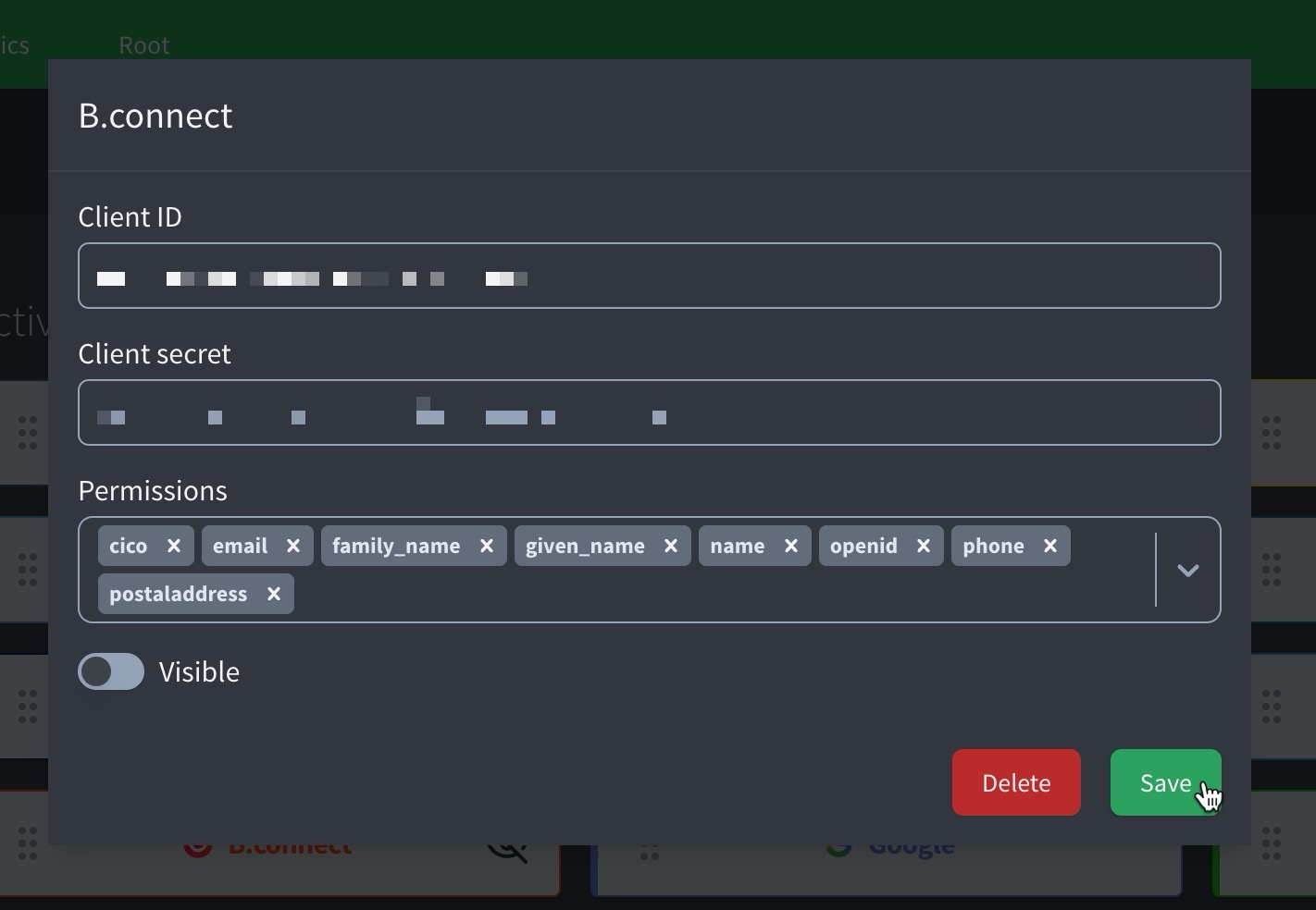 social B.connect console steps