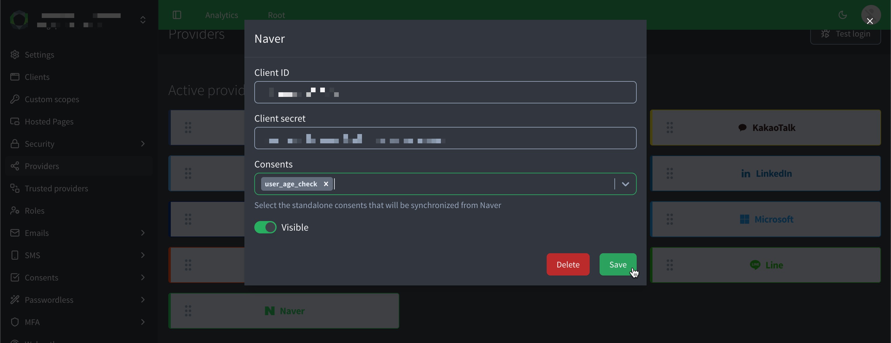 social Naver console steps
