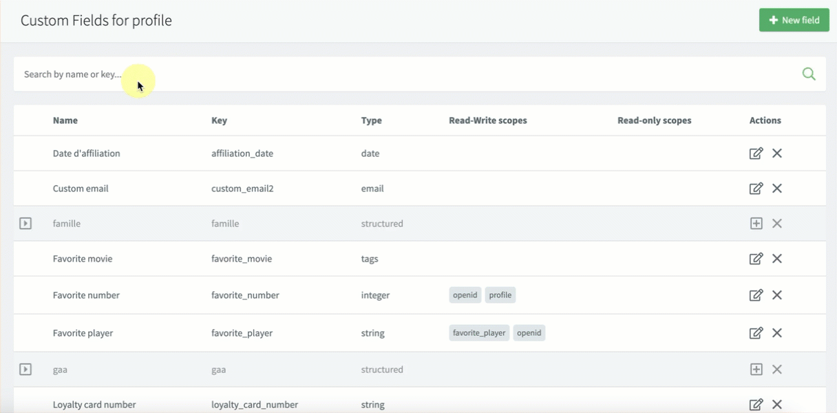 search custom fields