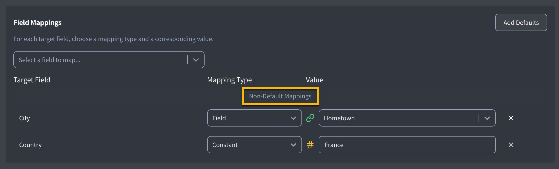 ice mapping custom