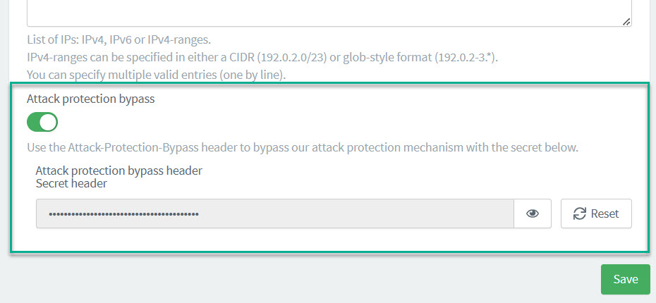 attackBypass enabled