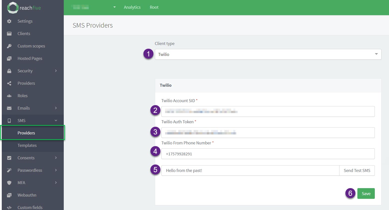 console twilio