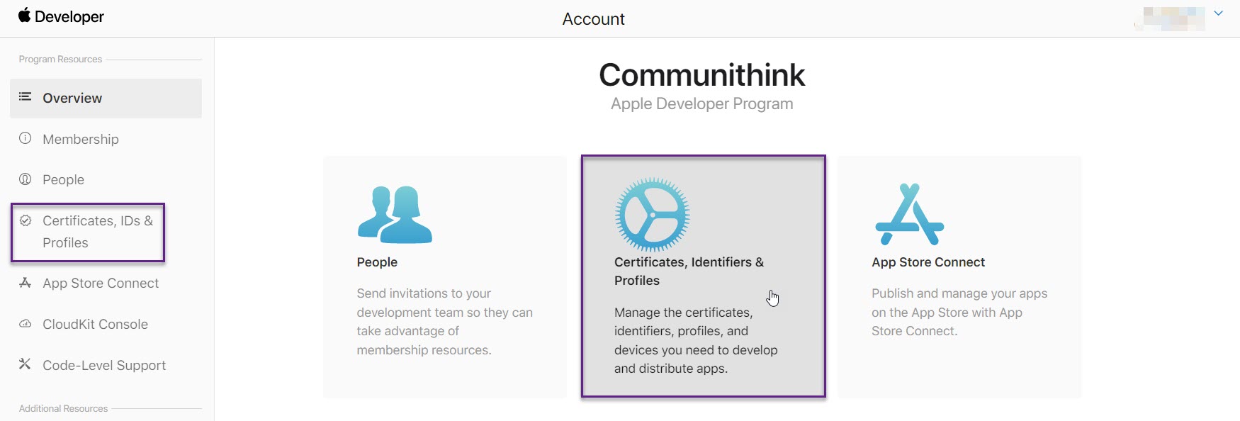 apple developer certsAndIds
