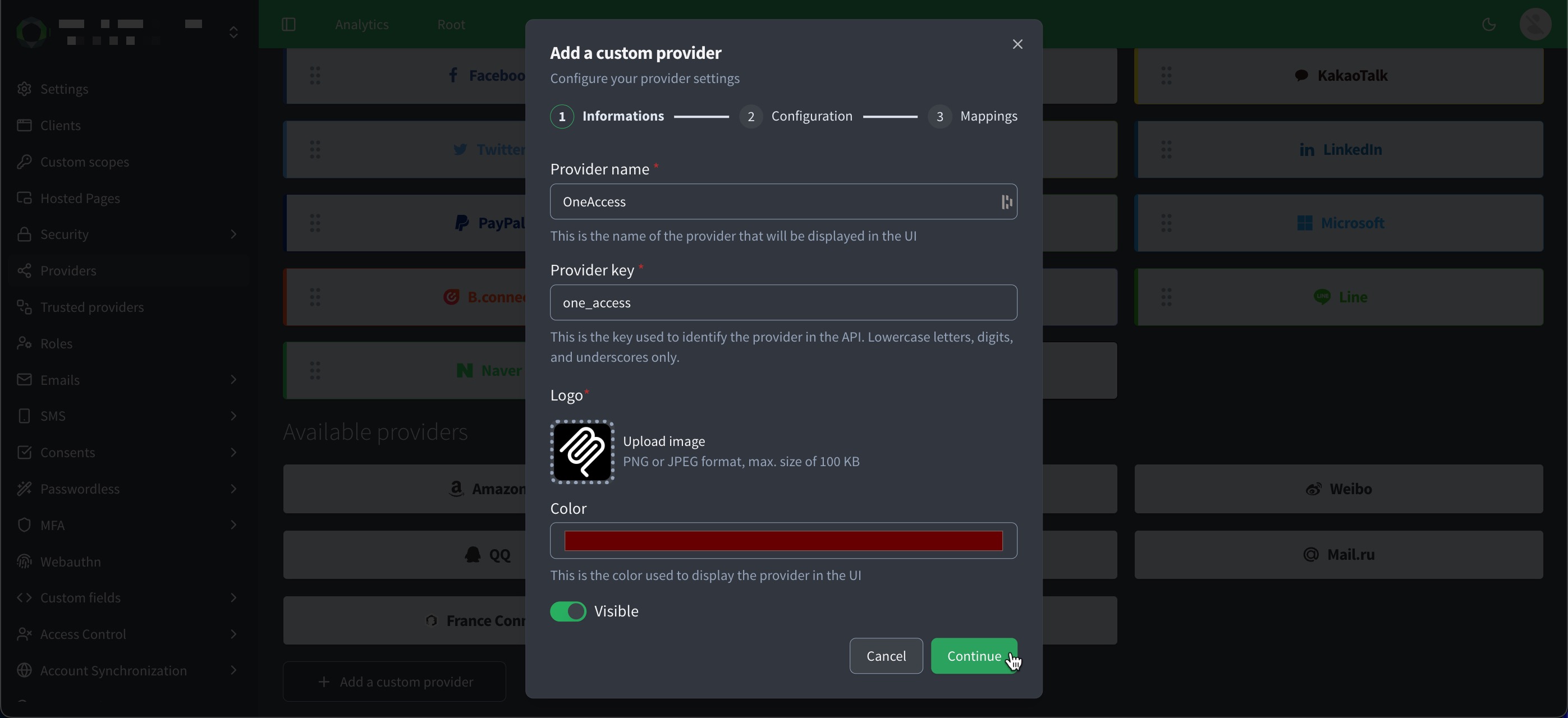 add custom provider step1