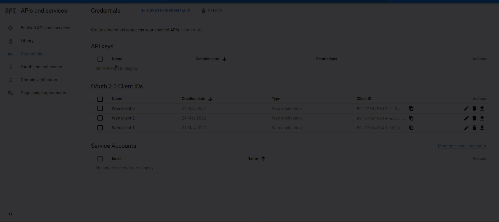 create credentials gcp with whitelist