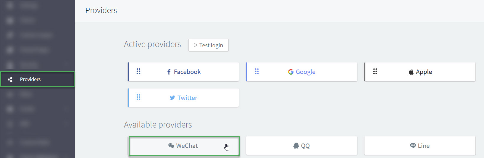 wechat select