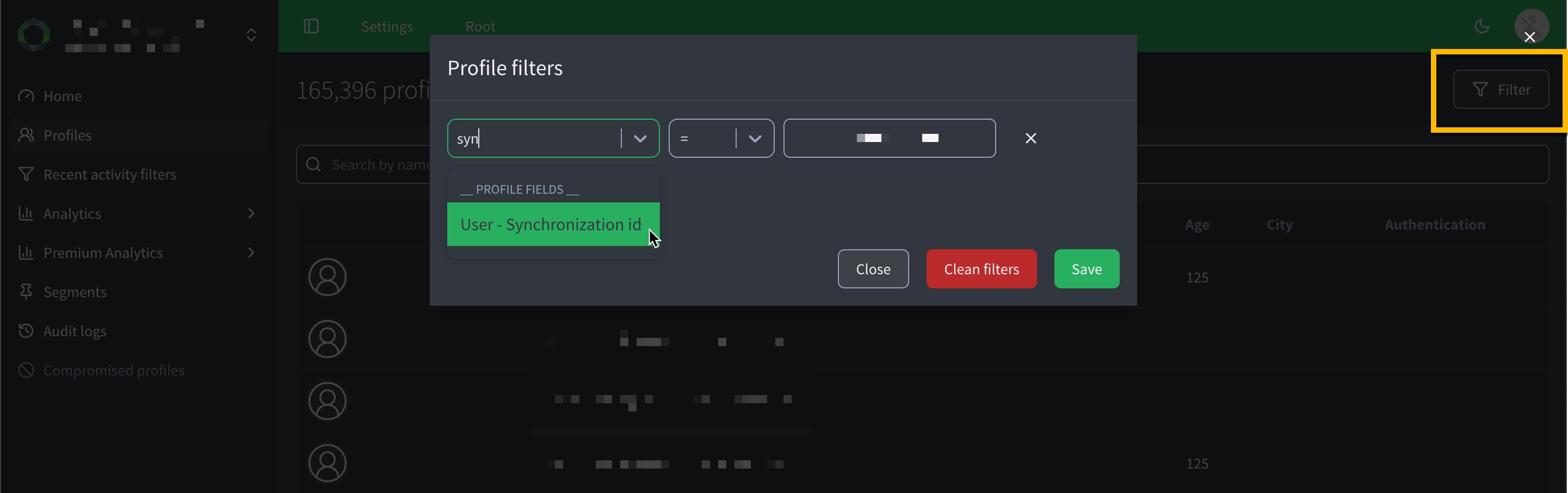 2150 search sync id